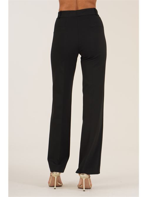 Pantalone in punto milano elastico Elmas Phil | 011253NERO